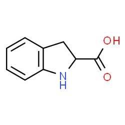 ChemSpider 2D Image | 2-Indolinecarboxylic acid | C9H9NO2