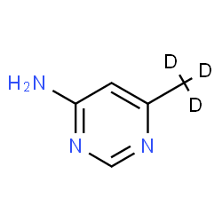 ChemSpider 2D Image | 6-(~2~H_3_)Methyl-4-pyrimidinamine | C5H4D3N3