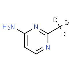 ChemSpider 2D Image | 2-(~2~H_3_)Methyl-4-pyrimidinamine | C5H4D3N3