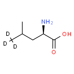 ChemSpider 2D Image | D-(5,5,5-~2~H_3_)Leucine | C6H10D3NO2