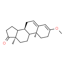 ChemSpider 2D Image | (8alpha,9xi,10alpha,13alpha,14xi)-3-Methoxyandrosta-3,5-dien-17-one | C20H28O2
