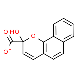 ChemSpider 2D Image | 2-Hydroxy-2H-benzo[h]chromene-2-carboxylate | C14H9O4