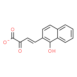 ChemSpider 2D Image | (3E)-4-(1-Hydroxy-2-naphthyl)-2-oxo-3-butenoate | C14H9O4