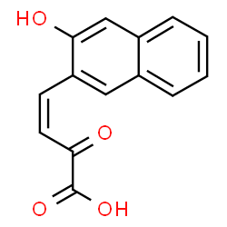 ChemSpider 2D Image | (3Z)-4-(3-Hydroxy-2-naphthyl)-2-oxo-3-butenoic acid | C14H10O4