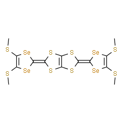 ChemSpider 2D Image | 2,5-Bis[4,5-bis(methylsulfanyl)-1,3-diselenol-2-ylidene][1,3]dithiolo[4,5-d][1,3]dithiole | C14H12S8Se4