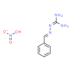 ChemSpider 2D Image | N''-[(E)-Phenylmethylene]carbonohydrazonic diamide nitrate (1:1) | C8H11N5O3