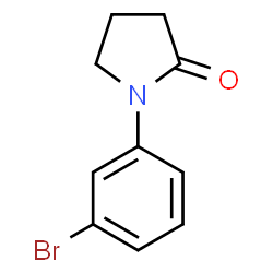 ChemSpider 2D Image | 1-(3-Bromophenyl)-2-pyrrolidinone | C10H10BrNO