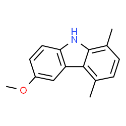 ChemSpider 2D Image | 1,4-dimethyl-6-methoxycarbazole | C15H15NO