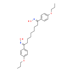 ChemSpider 2D Image | (1E,9E)-N,N'-Dihydroxy-1,9-bis(4-propoxyphenyl)-1,9-nonanediimine | C27H38N2O4