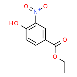ChemSpider 2D Image | Ethyl 4-hydroxy-3-nitrobenzoate | C9H9NO5