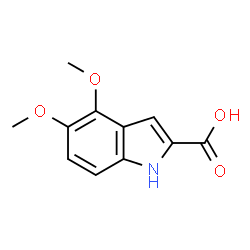 ChemSpider 2D Image | 4,5-Dimethoxy-1H-indole-2-carboxylic acid | C11H11NO4