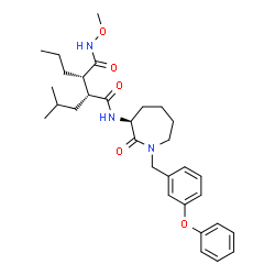 ChemSpider 2D Image | (2R,3S)-2-Isobutyl-N~4~-methoxy-N~1~-[(3S)-2-oxo-1-(3-phenoxybenzyl)-3-azepanyl]-3-propylsuccinamide | C31H43N3O5