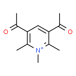 ChemSpider 2D Image | 3,5-Diacetyl-1,2,6-trimethylpyridinium | C12H16NO2