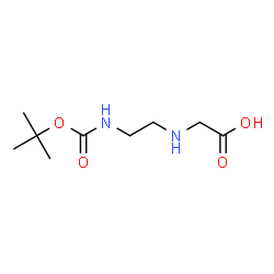 ChemSpider 2D Image | N-[2-({[(2-Methyl-2-propanyl)oxy]carbonyl}amino)ethyl]glycine | C9H18N2O4