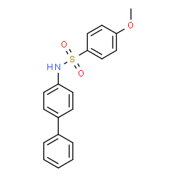 ChemSpider 2D Image | N-(4-Biphenylyl)-4-methoxybenzenesulfonamide | C19H17NO3S