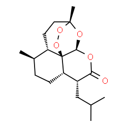 ChemSpider 2D Image | (1R,4S,5R,8S,9R,12S,13R)-9-Isobutyl-1,5-dimethyl-11,14,15,16-tetraoxatetracyclo[10.3.1.0~4,13~.0~8,13~]hexadecan-10-one | C18H28O5