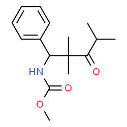 ChemSpider 2D Image | Methyl (2,2,4-trimethyl-3-oxo-1-phenylpentyl)carbamate | C16H23NO3