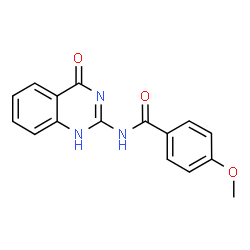 ChemSpider 2D Image | N-(4-hydroxyquinazolin-2-yl)-4-methoxybenzamide | C16H13N3O3