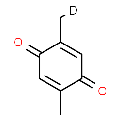 ChemSpider 2D Image | 2-(deuteriomethyl)-5-methyl-1,4-benzoquinone | C8H7DO2