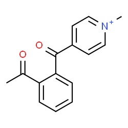 ChemSpider 2D Image | 4-(2-Acetylbenzoyl)-1-methylpyridinium | C15H14NO2