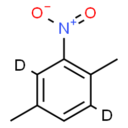 ChemSpider 2D Image | 1,4-Dimethyl-2-nitro(3,6-~2~H_2_)benzene | C8H7D2NO2