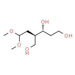ChemSpider 2D Image | 2,4-Dideoxy-2-(2,2-dimethoxyethyl)-D-threo-pentitol | C9H20O5