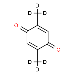 ChemSpider 2D Image | 2,5-Bis[(~2~H_3_)methyl]-1,4-benzoquinone | C8H2D6O2