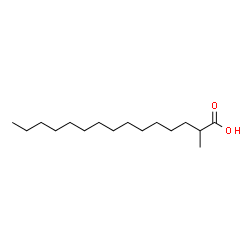 ChemSpider 2D Image | 2-Methylpentadecanoic acid | C16H32O2