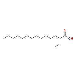 ChemSpider 2D Image | 2-Ethyltetradecanoic acid | C16H32O2