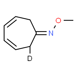 ChemSpider 2D Image | (1E)-N-Methoxy(2-~2~H_1_)-3,5-cycloheptadien-1-imine | C8H10DNO
