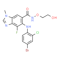 ChemSpider 2D Image | selumetinib | C17H15BrClFN4O3
