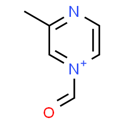 ChemSpider 2D Image | 1-Formyl-3-methylpyrazin-1-ium | C6H7N2O