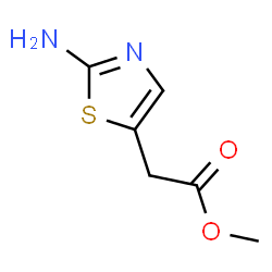 ChemSpider 2D Image | Methyl (2-amino-1,3-thiazol-5-yl)acetate | C6H8N2O2S