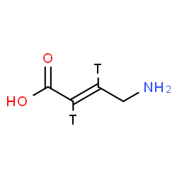 ChemSpider 2D Image | (2E)-4-Amino(2,3-~3~H_2_)-2-butenoic acid | C4H5T2NO2