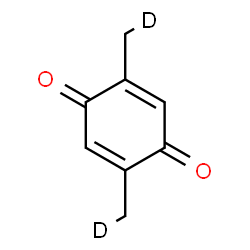 ChemSpider 2D Image | 2,5-Bis[(~2~H_1_)methyl]-1,4-benzoquinone | C8H6D2O2