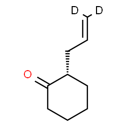 ChemSpider 2D Image | (2S)-2-[(3,3-~2~H_2_)-2-Propen-1-yl]cyclohexanone | C9H12D2O