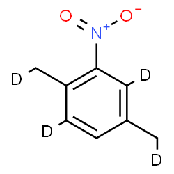 ChemSpider 2D Image | 1,4-Bis[(~2~H_1_)methyl]-2-nitro(3,6-~2~H_2_)benzene | C8H5D4NO2
