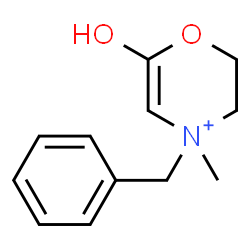 ChemSpider 2D Image | 4-Benzyl-6-hydroxy-4-methyl-3,4-dihydro-2H-1,4-oxazin-4-ium | C12H16NO2