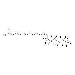 ChemSpider 2D Image | cis-Vaccenic Acid-d13 | C18H21D13O2