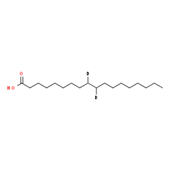 ChemSpider 2D Image | Stearic Acid-9,10-d2 | C18H34D2O2