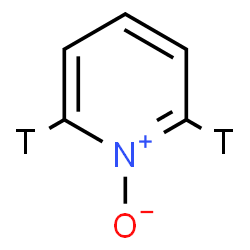 ChemSpider 2D Image | 1-oxido-2,6-ditritio-pyridin-1-ium | C5H3T2NO