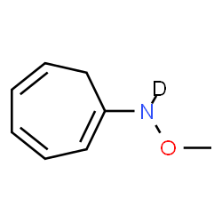 ChemSpider 2D Image | N-deuterio-N-methoxy-cyclohepta-1,3,5-trien-1-amine | C8H10DNO