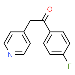 ChemSpider 2D Image | 1-(4-Fluorophenyl)-2-(4-pyridinyl)ethanone | C13H10FNO