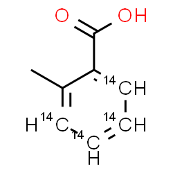 ChemSpider 2D Image | 2-Methyl(3,4,5,6-~14~C_4_)benzoic acid | C414C4H8O2