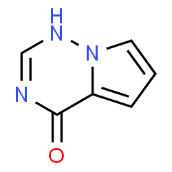 ChemSpider 2D Image | pyrrolo[2,1-f][1,2,4]triazin-4(1H)-one | C6H5N3O
