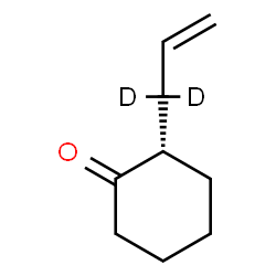 ChemSpider 2D Image | (2S)-2-(1,1-dideuterioprop-2-enyl)cyclohexan-1-one | C9H12D2O