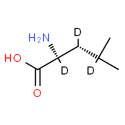 ChemSpider 2D Image | (3S)-(2,3,4-~2~H_3_)Leucine | C6H10D3NO2