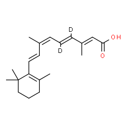 ChemSpider 2D Image | (9cis)-(11,12-~2~H_2_)Retinoic acid | C20H26D2O2