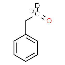 ChemSpider 2D Image | Phenyl(1-~13~C,1-~2~H)acetaldehyde | C713CH7DO