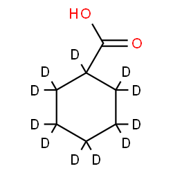 ChemSpider 2D Image | Cyclohexanecarboxylic-d11 Acid | C7HD11O2